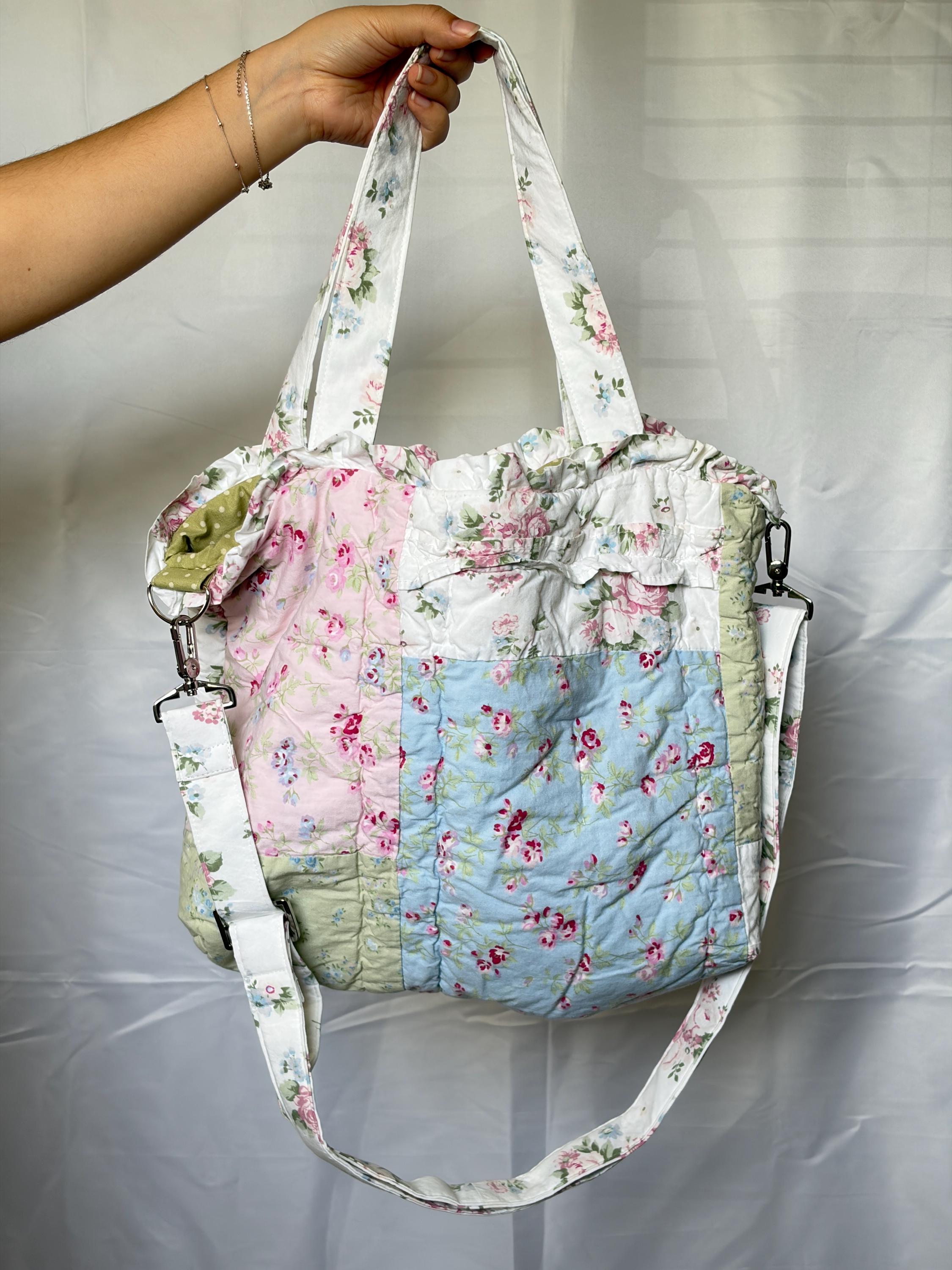 Shabby Chic Purse/Crossbody/Shoulder bag - handmade with detachable strap